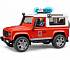 Внедорожник Bruder Land Rover Defender Station Wagon - Пожарная с фигуркой  - миниатюра №2